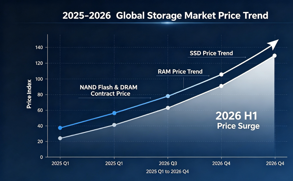 2026 H1 گلوبل سٹوریج مارکیٹ کی قیمت کا تجزیہ: SSD اور RAM کی قیمتوں میں اضافہ، سپلائی کی سختی اور GUDGA مستحکم سپلائی کی حکمت عملی