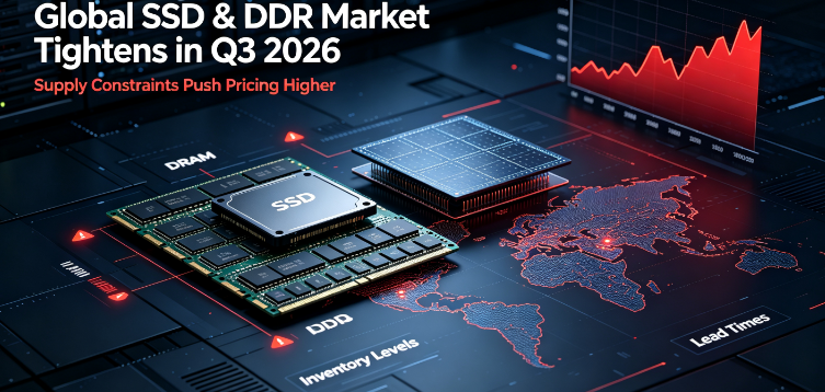 AI سے چلنے والی سخت سپلائی کے درمیان Q3 2026 میں عالمی SSD اور DDR قیمتوں میں اضافہ؛ GUDGA عالمی B2B شراکت داروں کے لیے مستحکم سپلائی کو برقرار رکھتا ہے۔